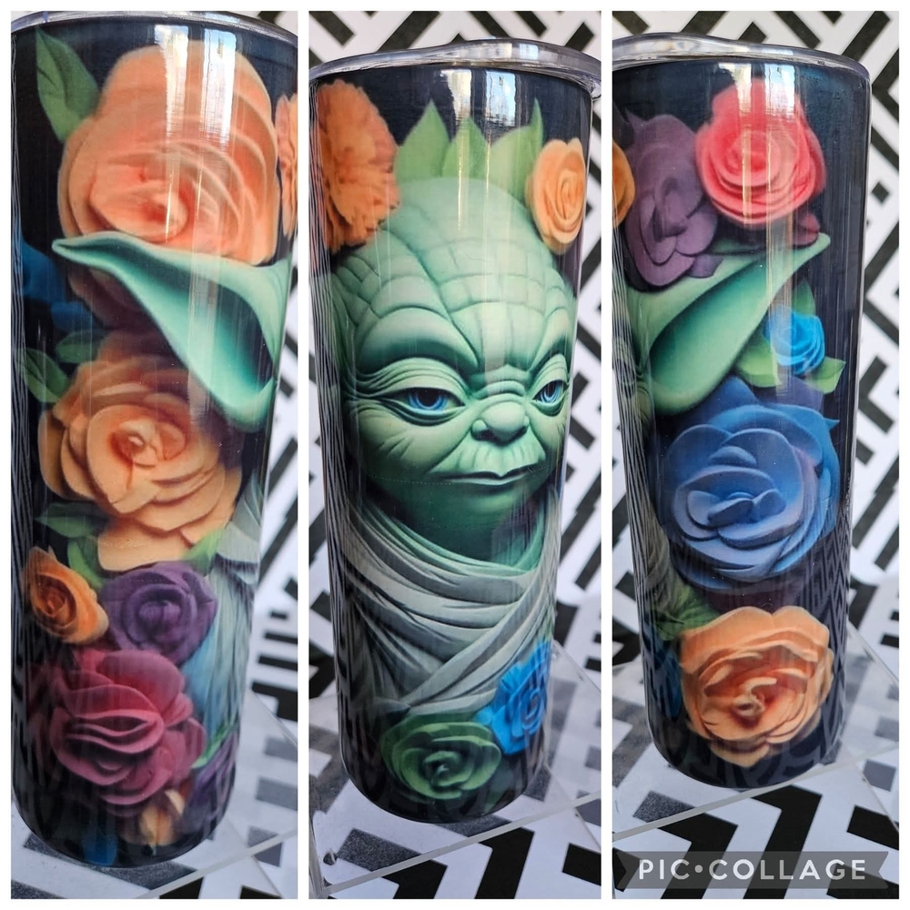 Floral Jedi Tumbler